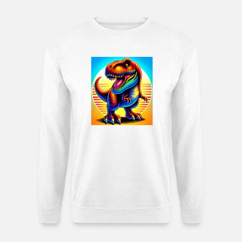 Dinosaurier - Unisex Pullover - Weiß