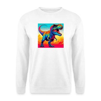 Dinosaurier - Unisex Pullover - Weiß - Vorne