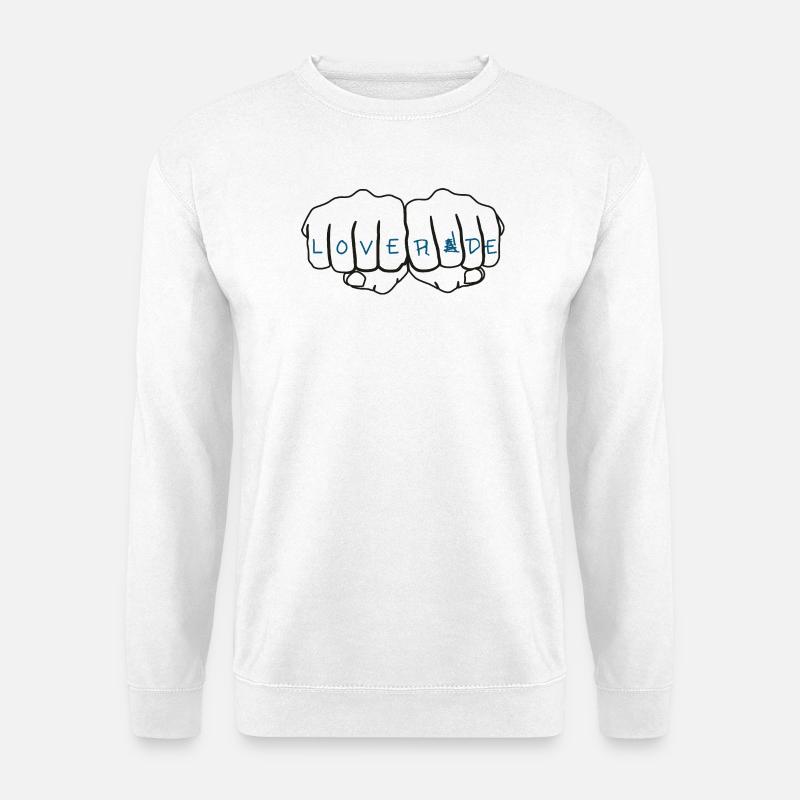 Fahren_statt_hassen - Unisex Pullover - Weiß