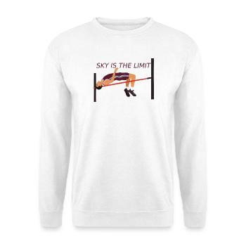 Saut en hauteur - Le ciel est la limite - Sweat-shirt Unisexe - blanc - Devant
