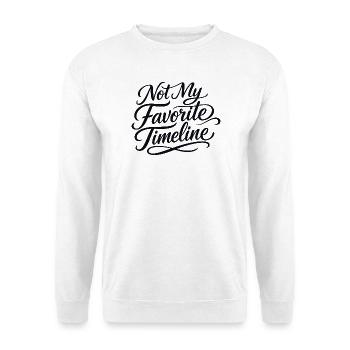 Le sarcasme n’est pas ma chronologie préférée, Lusti - Sweat-shirt Unisexe - blanc - Devant
