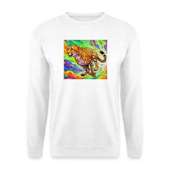 cheetah - Unisex Sweatshirt - white - Front