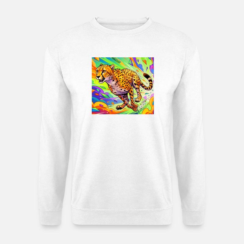 Gepard - Unisex Pullover - Weiß