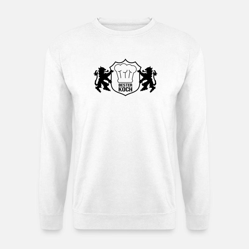 Bester Koch Wappen - Unisex Pullover - Weiß