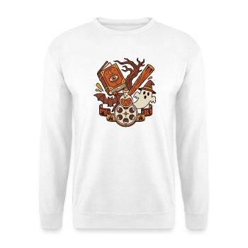 Magic Horror Book Movie Motif - Unisex Sweatshirt - white - Front