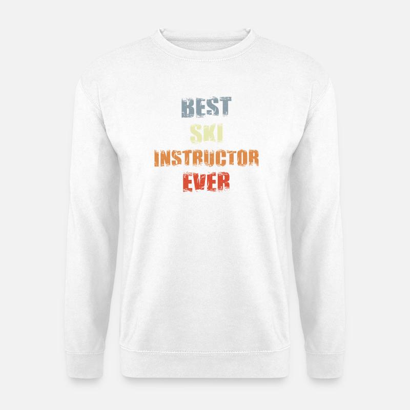 Ski trainer - Unisex Sweatshirt - white