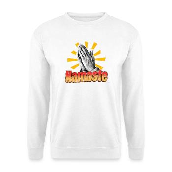 Namaste - Spiritual message - Unisex Sweatshirt - white - Front