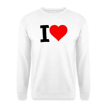 Red Heart - Clear Love Look - Unisex Sweatshirt - white - Front