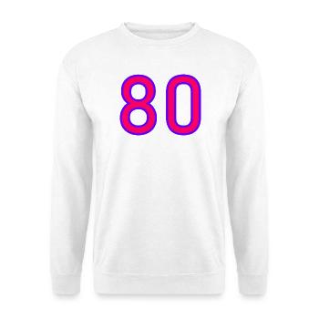 80. 80 YEARS. 80th ANNIVERSARY. 80 YEARS ANNIVERSARY. - Unisex Sweatshirt - white - Front