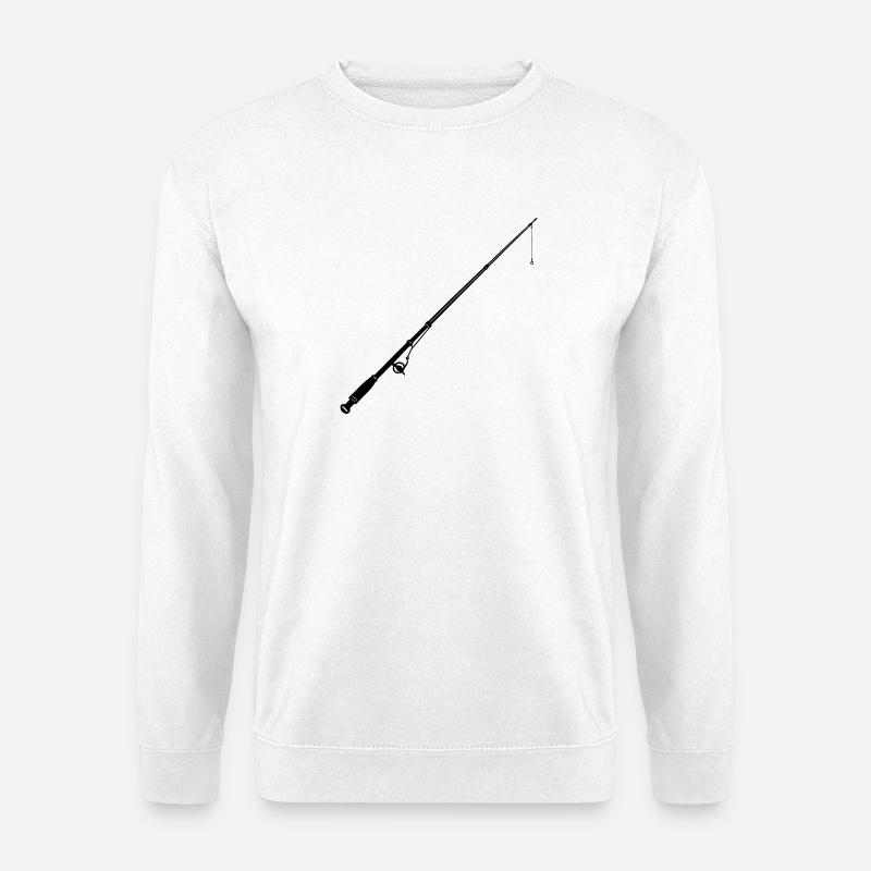 Angelrute - Unisex Pullover - Weiß