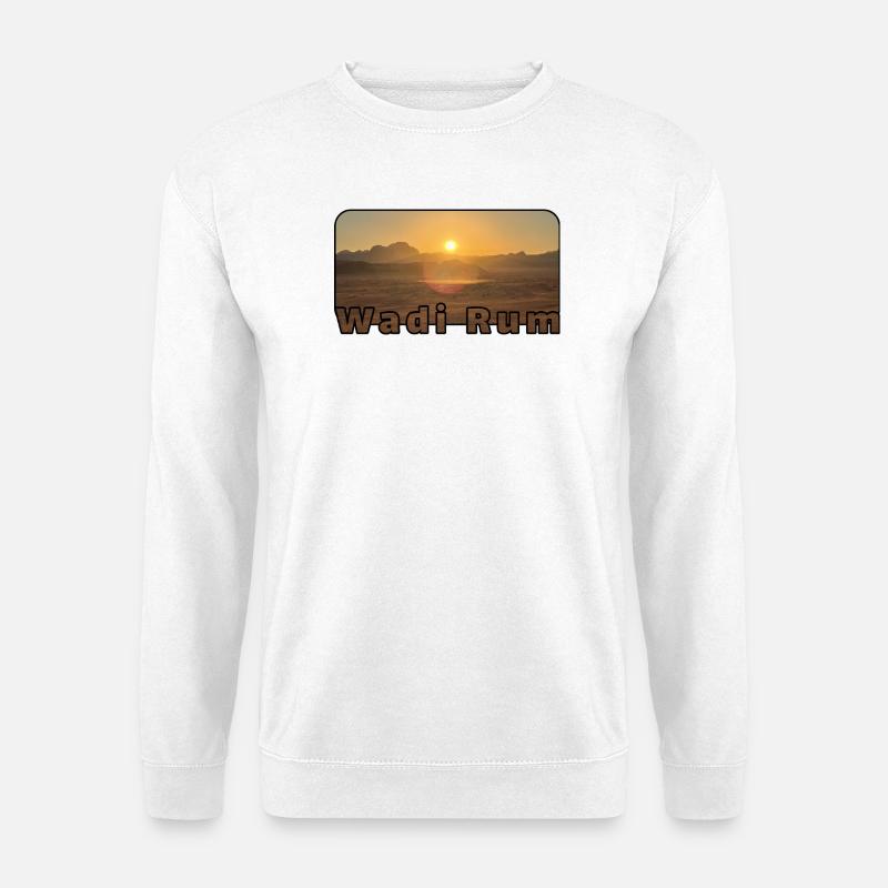 Wadi Rum Sonnenuntergang - Unisex Pullover - Weiß