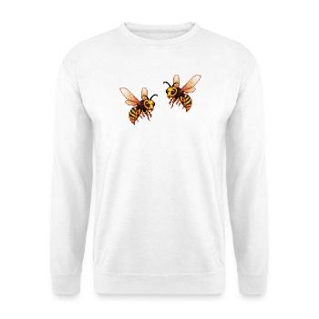 Pixel Hornisse Biene - Unisex Pullover - Weiß - Vorne