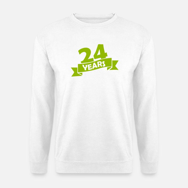 24_years - Unisex Pullover - Weiß