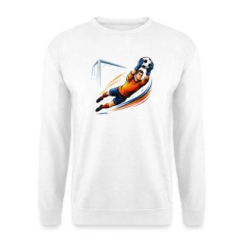 Torwart Shirt Fußball Keeper Save Soccer - Unisex Pullover - Weiß - Vorne