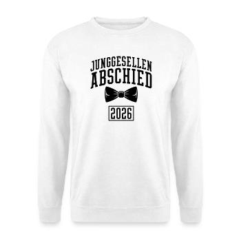 Junggesellenabschied 2026 JGA - Unisex Pullover - Weiß - Vorne