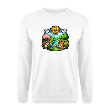 Jardin de Rêve Soleil - Sweat-shirt Unisexe - blanc - Devant