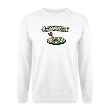 Taktischer Wurf: Dart Humor - Unisex Pullover - Weiß - Vorne