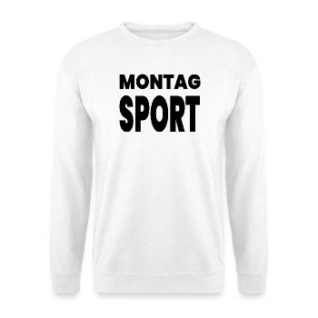Sport - Unisex Pullover - Weiß - Vorne