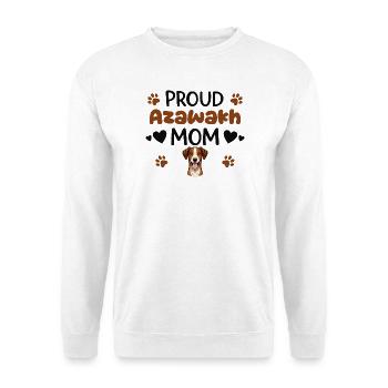 Fière mère Aza, Azawakh - Sweat-shirt Unisexe - blanc - Devant