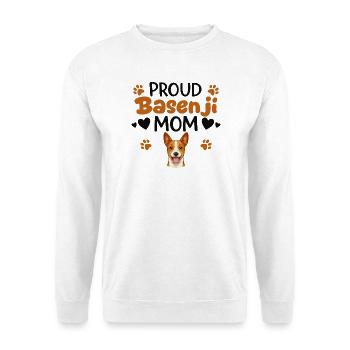 Fière Mère Chien Sans Aboiement, Basenji - Sweat-shirt Unisexe - blanc - Devant