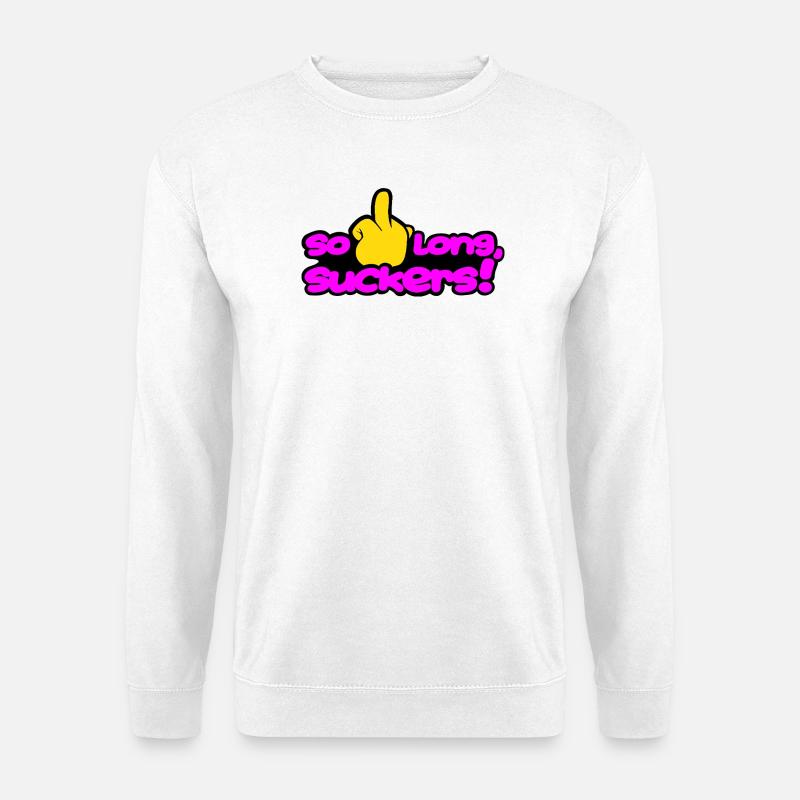 solongsuckers2_magenta - Unisex Pullover - Weiß