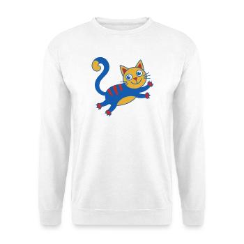 Colorful Cat Magic Leap - Unisex Sweatshirt - white - Front