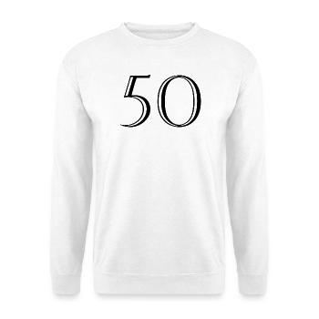 50. 50 YEARS. 50th ANNIVERSARY. 50 YEARS ANNIVERSARY. - Unisex Sweatshirt - white - Front