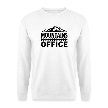 Mountains Office Mountain Lovers Adventure - Unisex Sweatshirt - white - Front