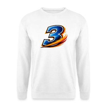 Équipe des joueurs défensifs numéro 3 de football - Sweat-shirt Unisexe - blanc - Devant