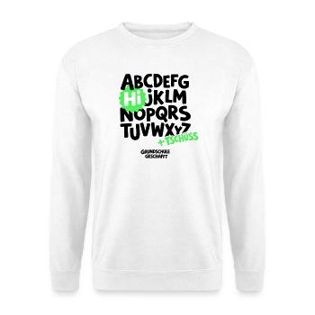 Grundschule Abschluss Shirt ABC - Unisex Pullover - Weiß - Vorne