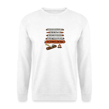 Stromausfall Survival Humor Bushcraft Shirt - Unisex Pullover - Weiß - Vorne