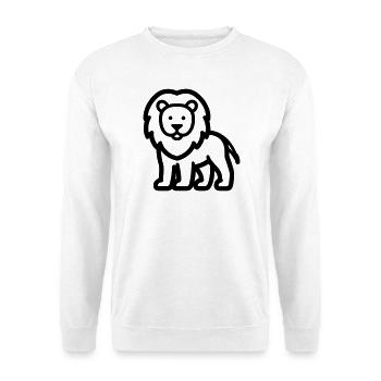 Löwe - Unisex Pullover - Weiß - Vorne