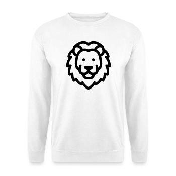 lion - Sweat-shirt Unisexe - blanc - Devant
