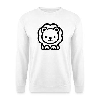 lion - Sweat-shirt Unisexe - blanc - Devant