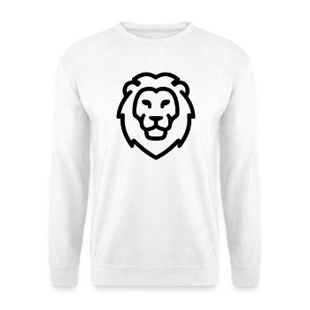lion - Sweat-shirt Unisexe - blanc - Devant