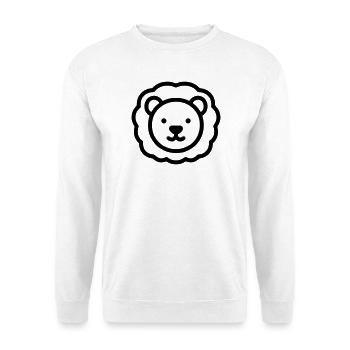 Löwe - Unisex Pullover - Weiß - Vorne