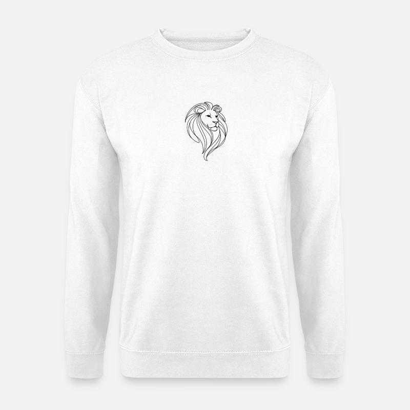 Löwe - Unisex Pullover - Weiß
