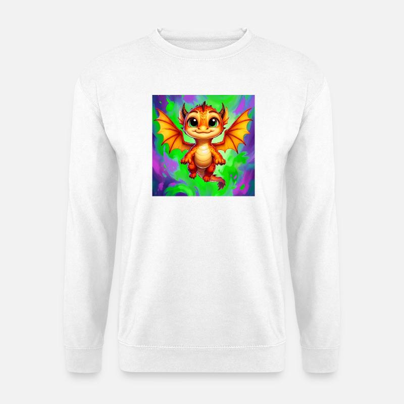 Drache - Unisex Pullover - Weiß