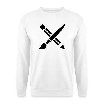Brush, Pencil, Crafting, Art Icon - Unisex Sweatshirt - white - Front