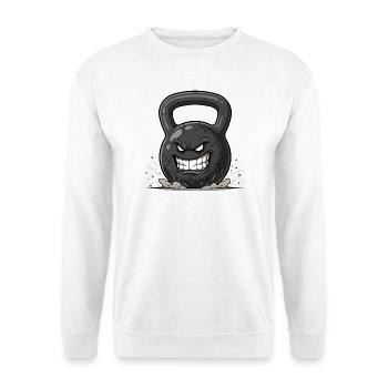 Angry Kettlebell – Burst of Force - Unisex Sweatshirt - white - Front