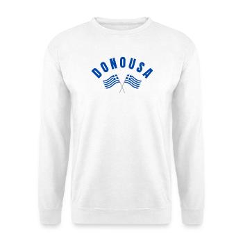 Donousha Crossed Flags Emblem - Unisex Sweatshirt - white - Front