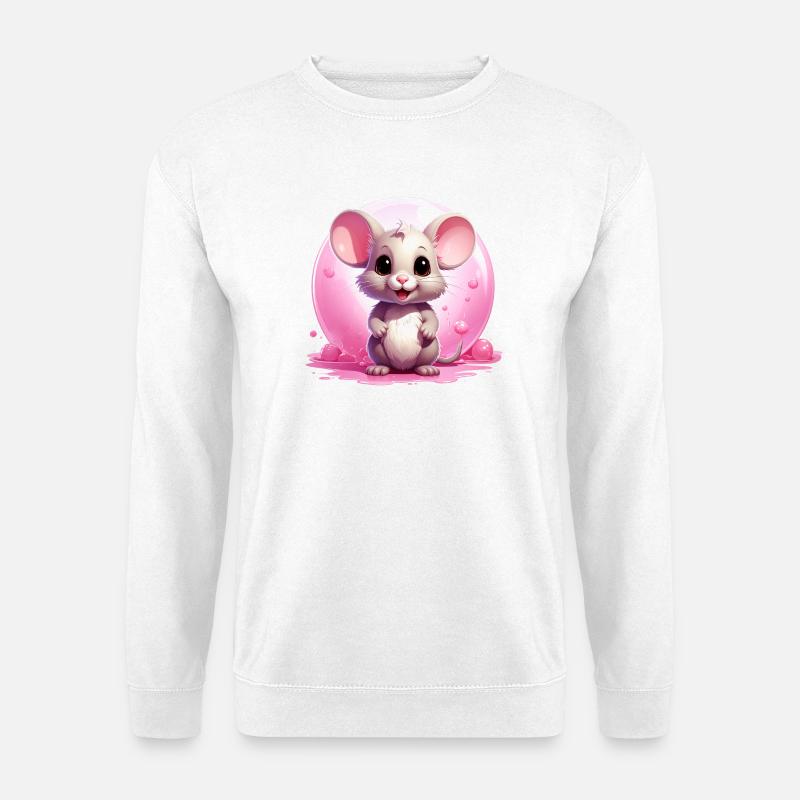 Niedliche Maus - Unisex Pullover - Weiß