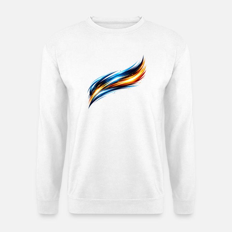 Sportliches Trikot Design Dynamischer Effekt - Unisex Pullover - Weiß