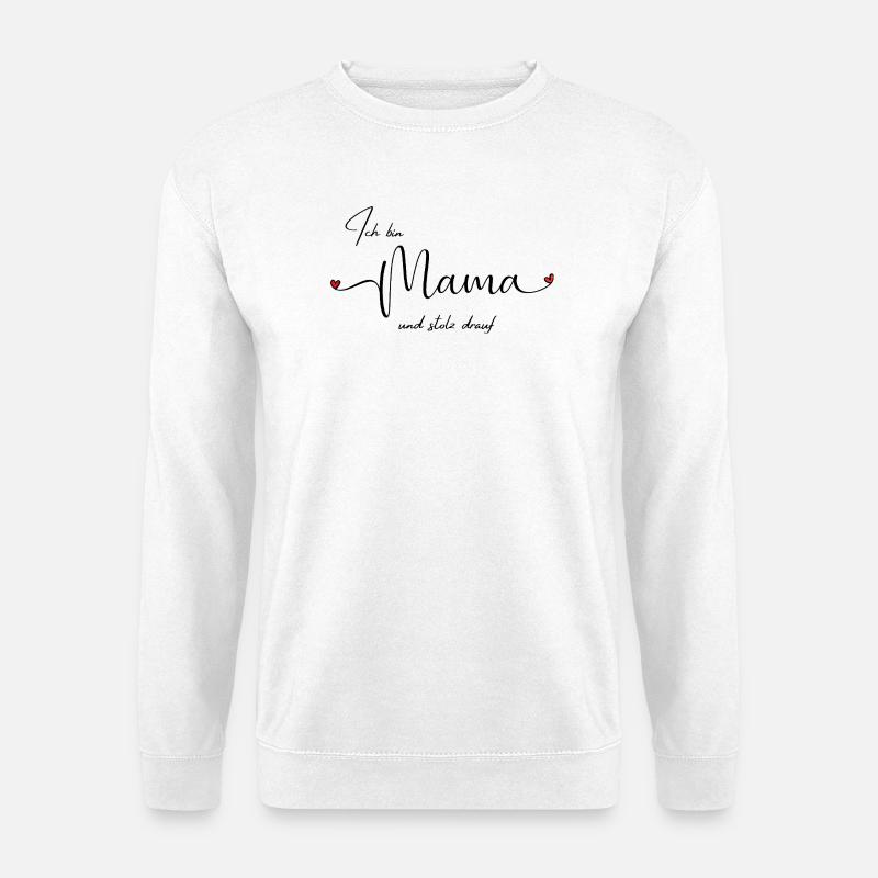 LIEBEVOLL Mamastolz - Unisex Pullover - Weiß