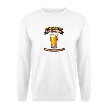 Fitness Rezept Bier-Smoothie - Unisex Pullover - Weiß - Vorne - Alina (178cm) & Michal (187cm)