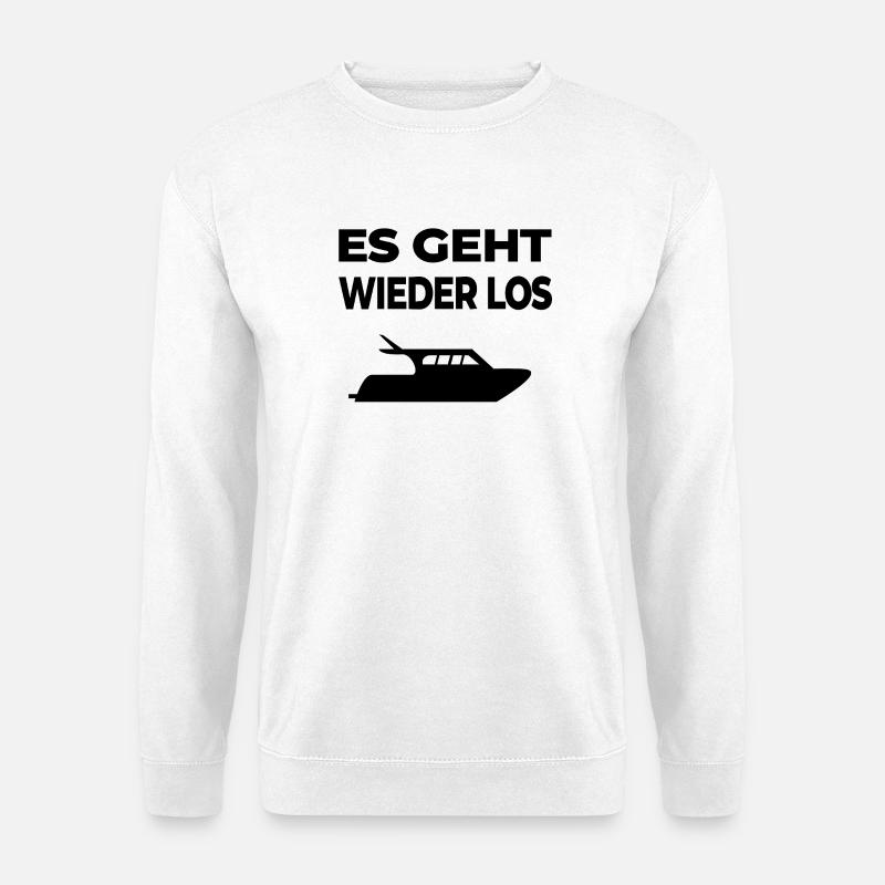 Motorboot - Unisex Pullover - Weiß