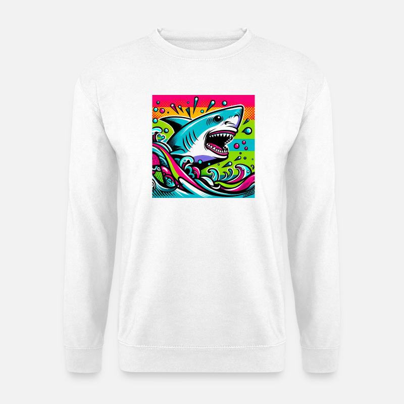 Hai - Unisex Pullover - Weiß