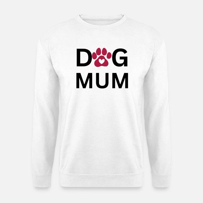Herzpfoten Pawprint Muster - Unisex Pullover - Weiß