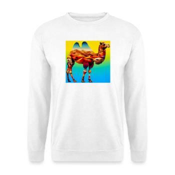 chameau - Sweat-shirt Unisexe - blanc - Devant
