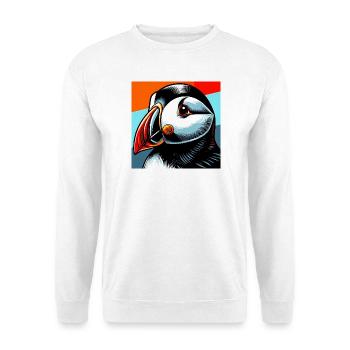 Papageitaucher - Unisex Pullover - Weiß - Vorne
